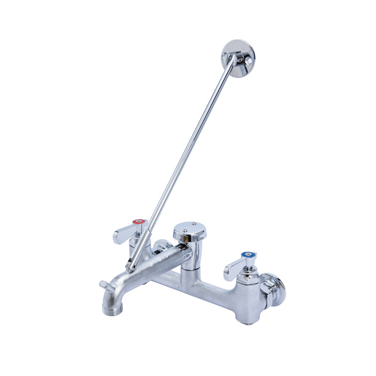 Restaurant Supply Depot 8" Centre Wall Mount Mop Sink Faucet With